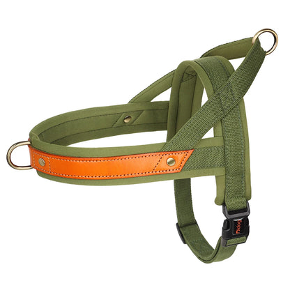 No Pull Leather Dog Harness