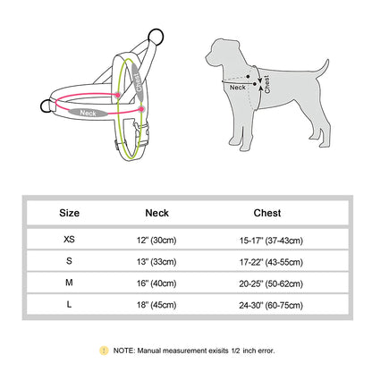 No Pull Leather Dog Harness